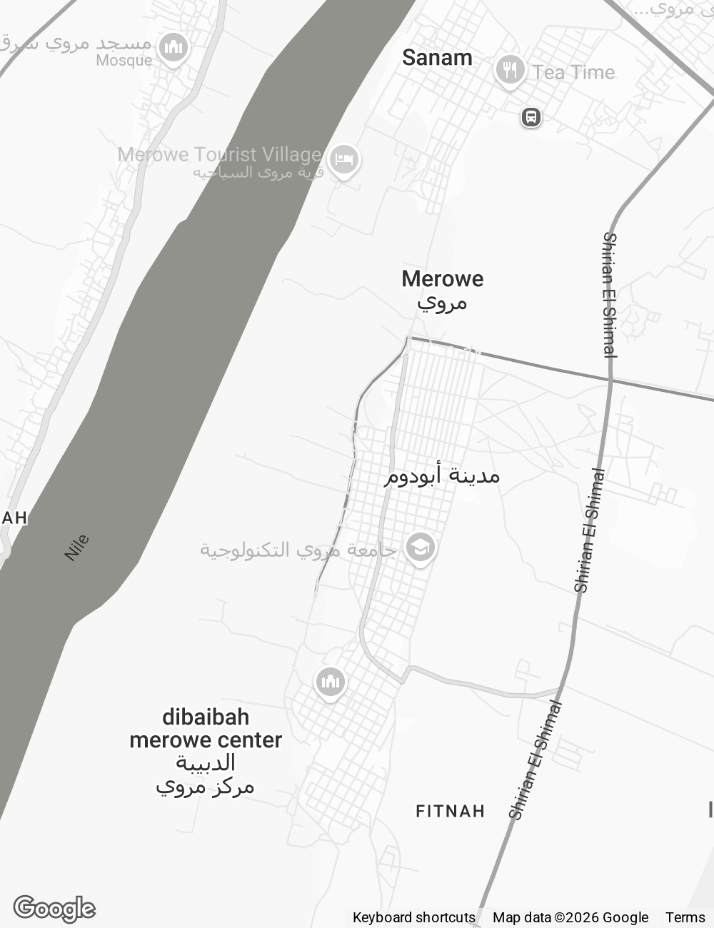 خريطة مروي