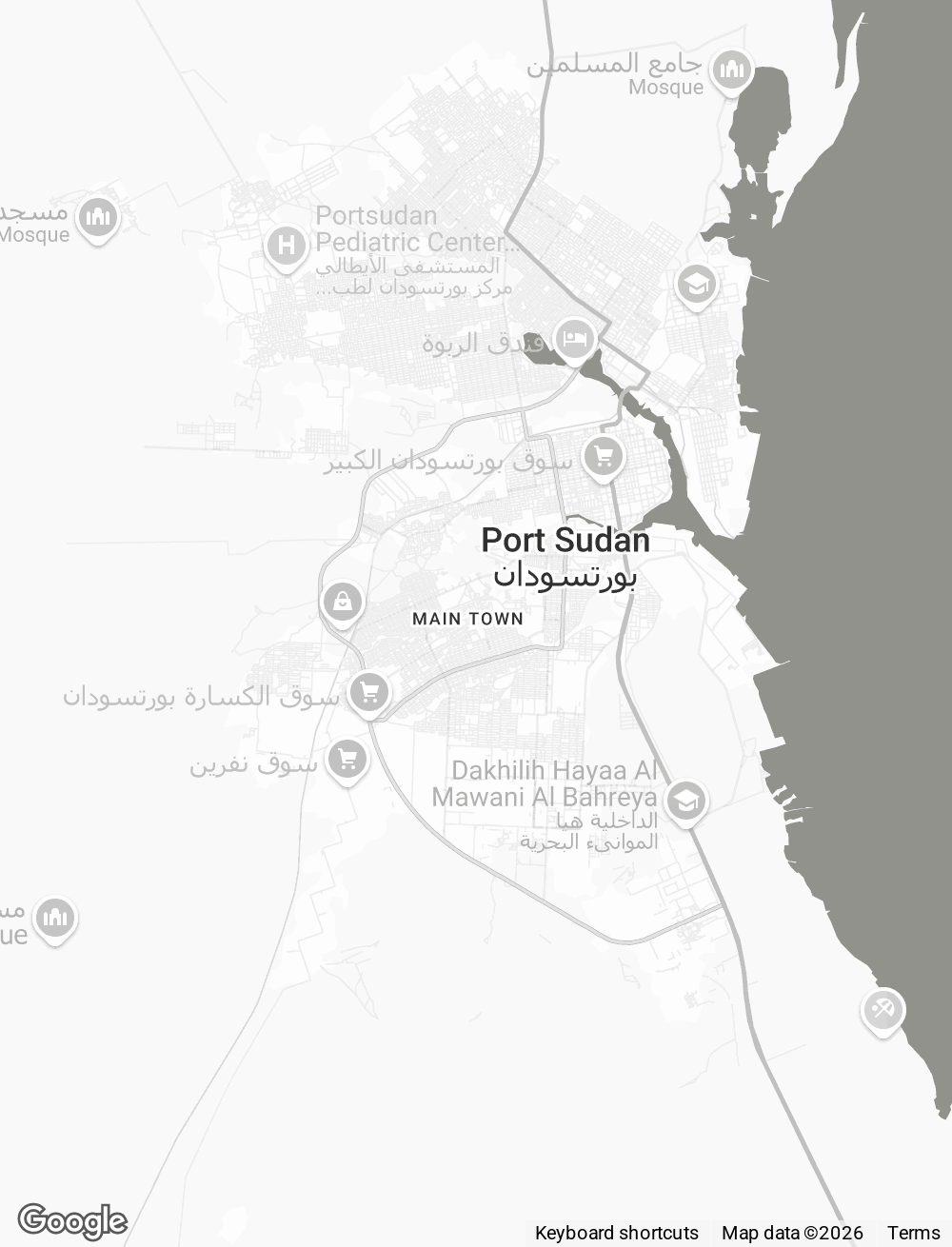 Port Sudan Map