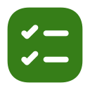 أيقونة قائمة التحقق